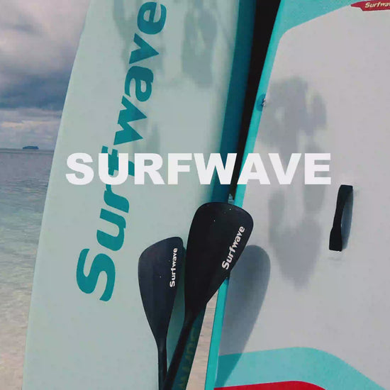 Surfwave Inflatable Stand up Paddle Board Extra Wide & Thick Board Accessory kit_Aqua